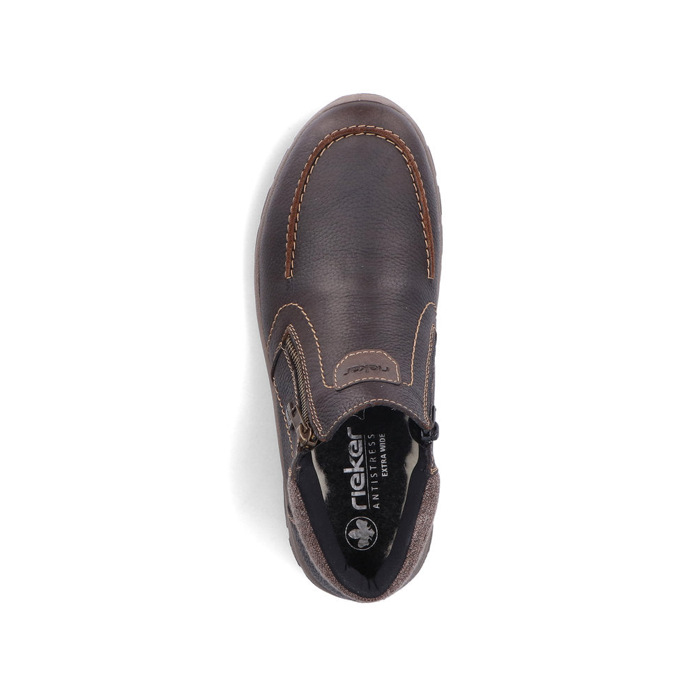 Rieker Mens Fleece Lined Double Zip Tex Boot