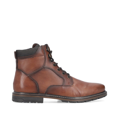Rieker Gents Lace Up Zip Side Ankle Boot