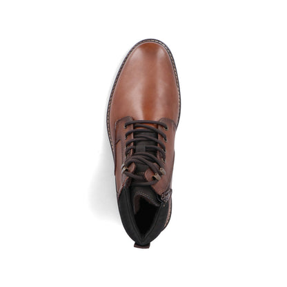 Rieker Gents Lace Up Zip Side Ankle Boot