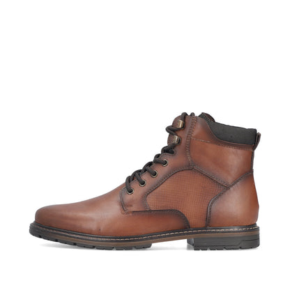 Rieker Gents Lace Up Zip Side Ankle Boot