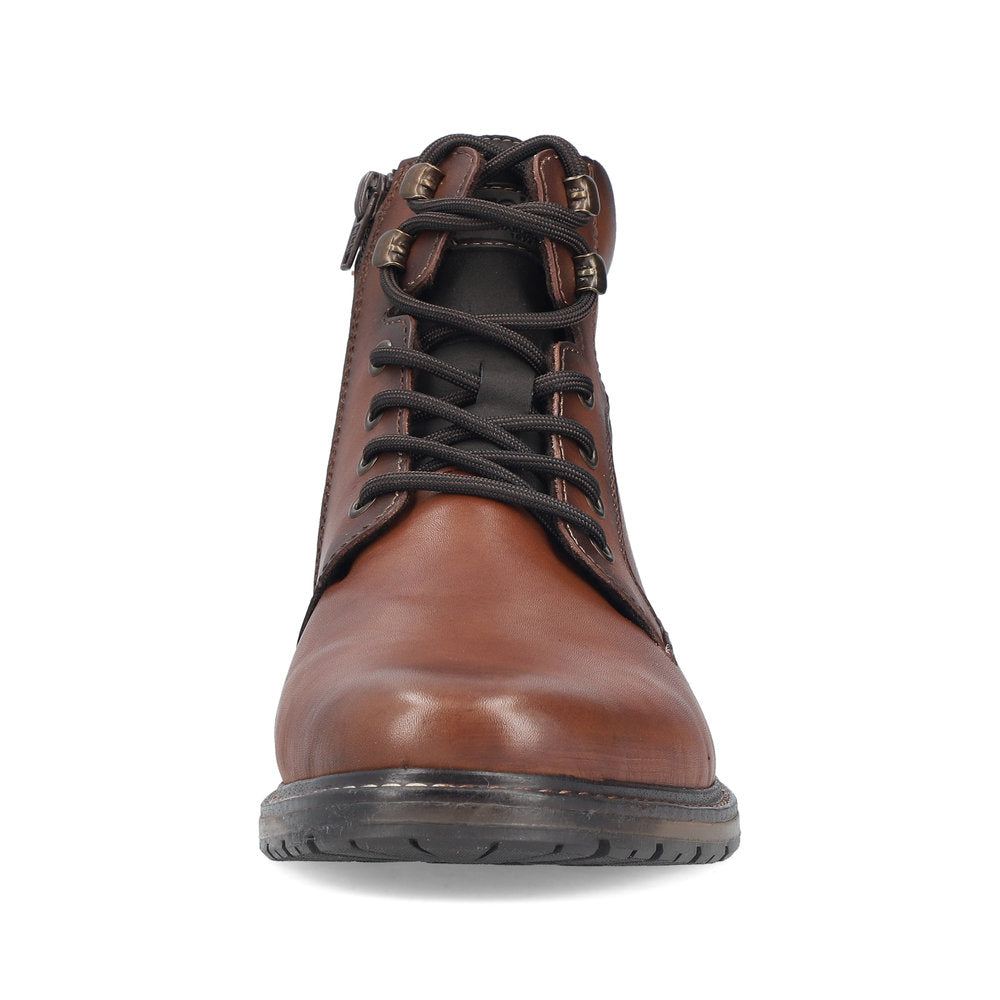 Rieker Gents Lace Up Zip Side Ankle Boot