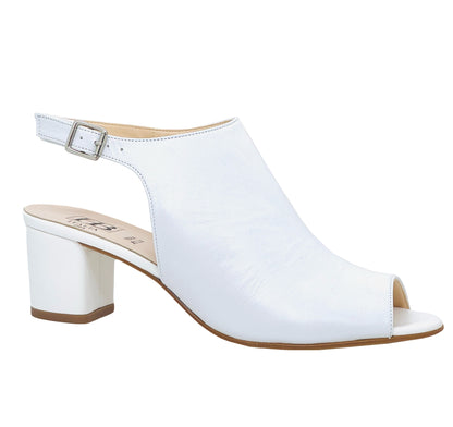 HB Shoes Shannon Ladies High Front Block Heel Sandal