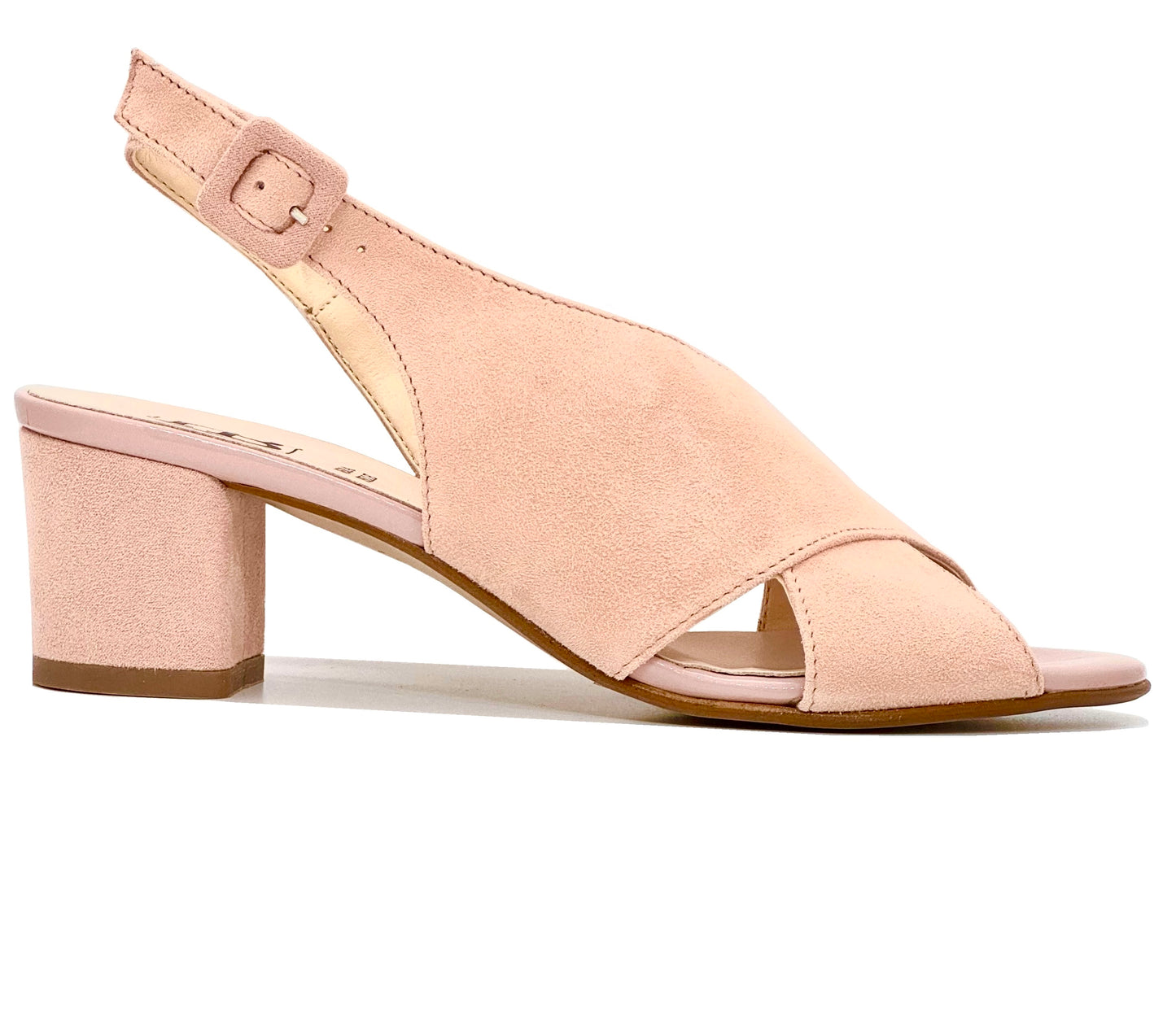 HB Shoes Susan Ladies Cross Front Block Heel Sandal