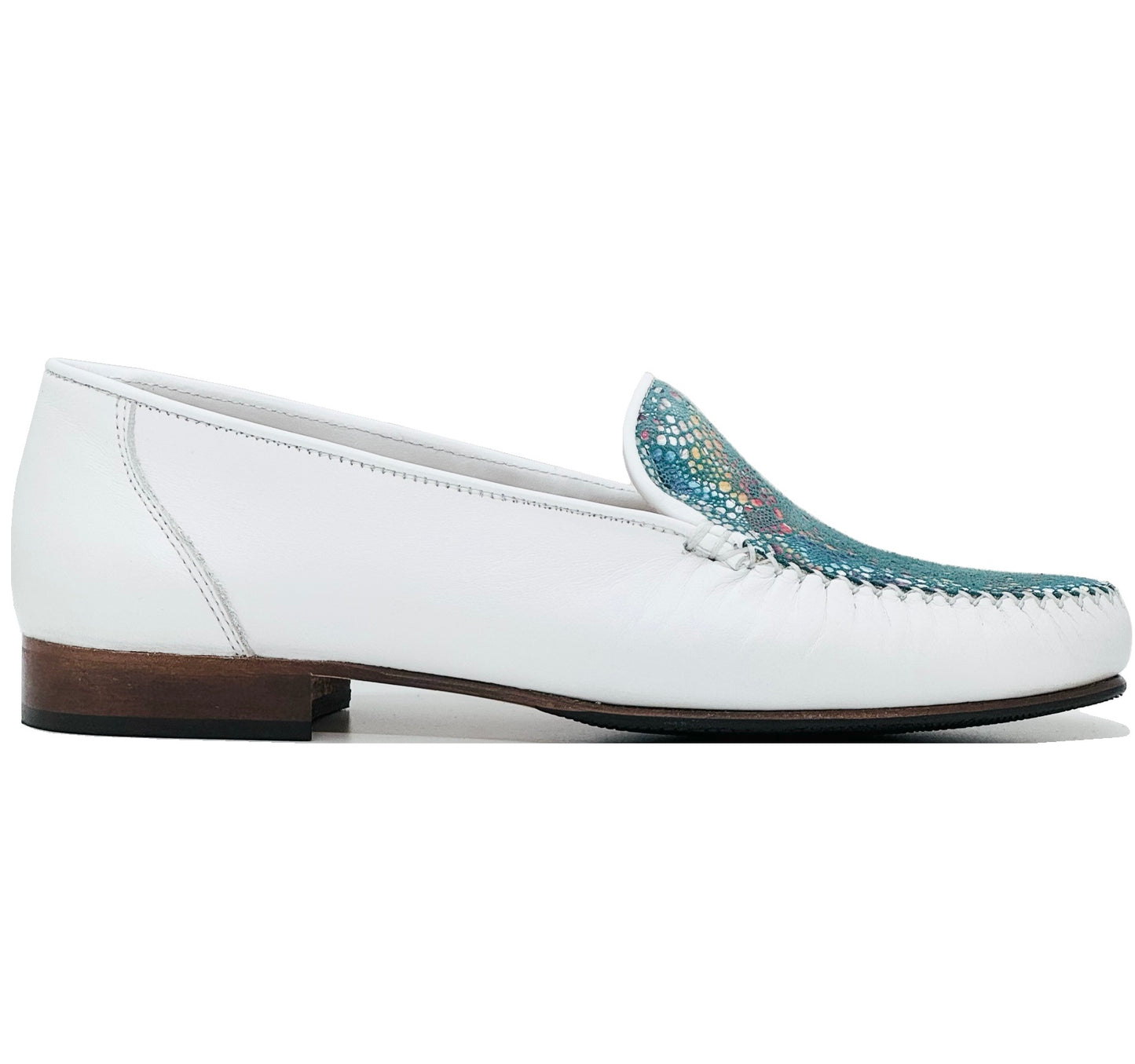 HB Ladies Multi Colour Vamp Classic Loafer
