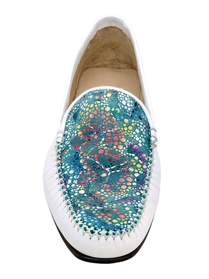 HB Ladies Multi Colour Vamp Classic Loafer