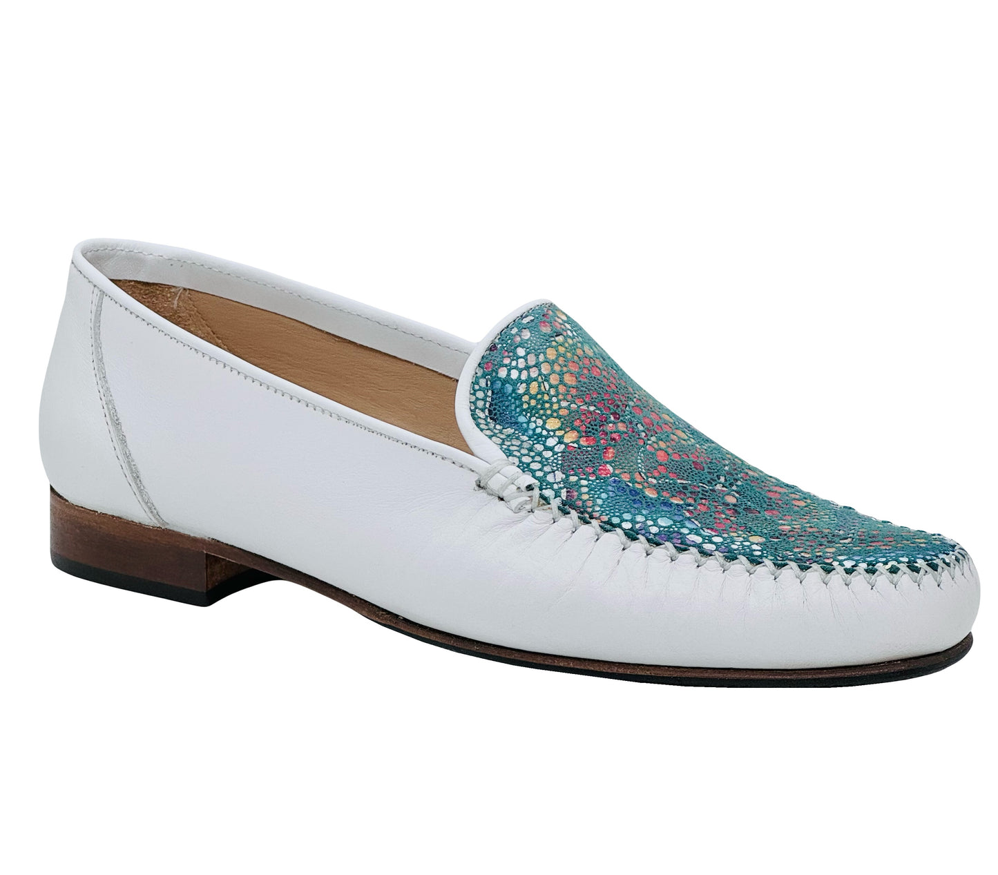 HB Ladies Multi Colour Vamp Classic Loafer