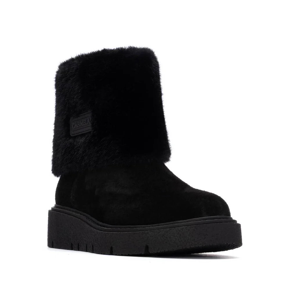 Carmela Ladies Flat Fur Boot