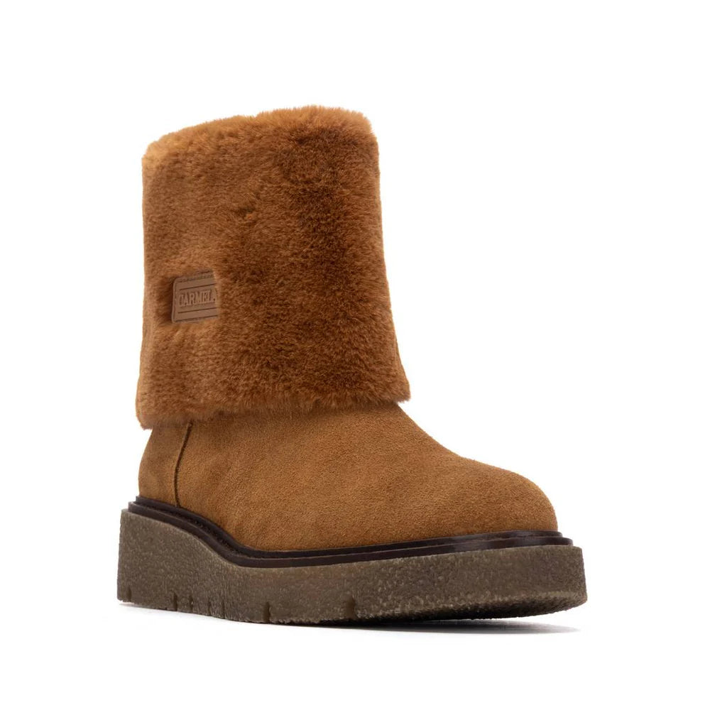 Carmela Ladies Flat Fur Boot