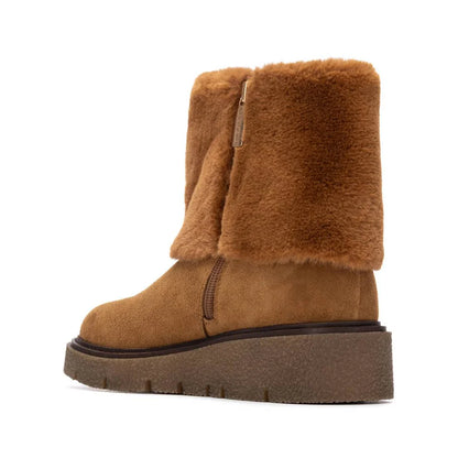 Carmela Ladies Flat Fur Boot