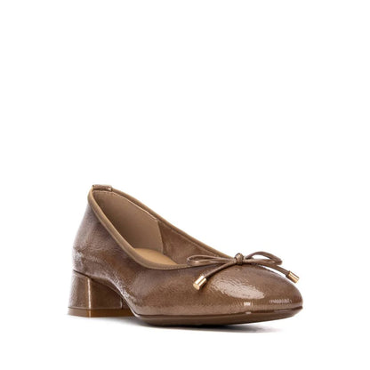 XTI Ladies Block Heel Bow Trim Pump