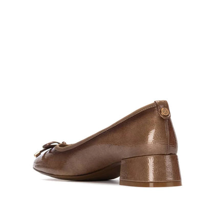 XTI Ladies Block Heel Bow Trim Pump