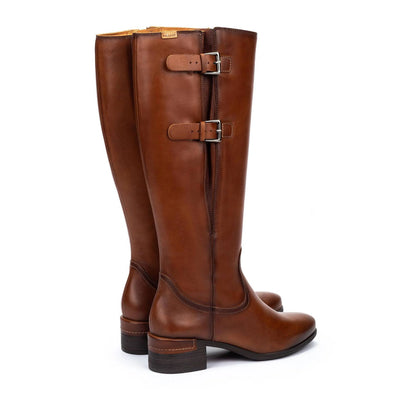 Pikolinos Malaga Ladies Buckle Trim Low Heel Boot