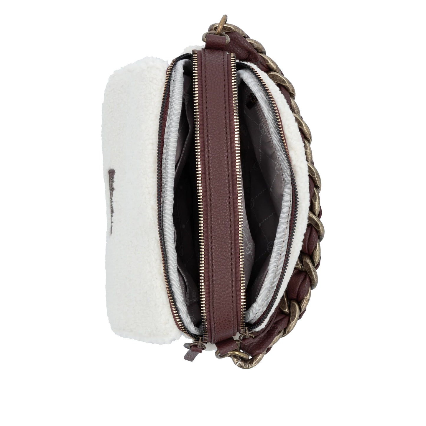 Remonte Ladies Fleece Chain Detail Box Bag