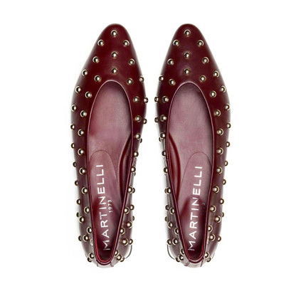 Martinelli Vescia Ladies Large Stud Flat Pump