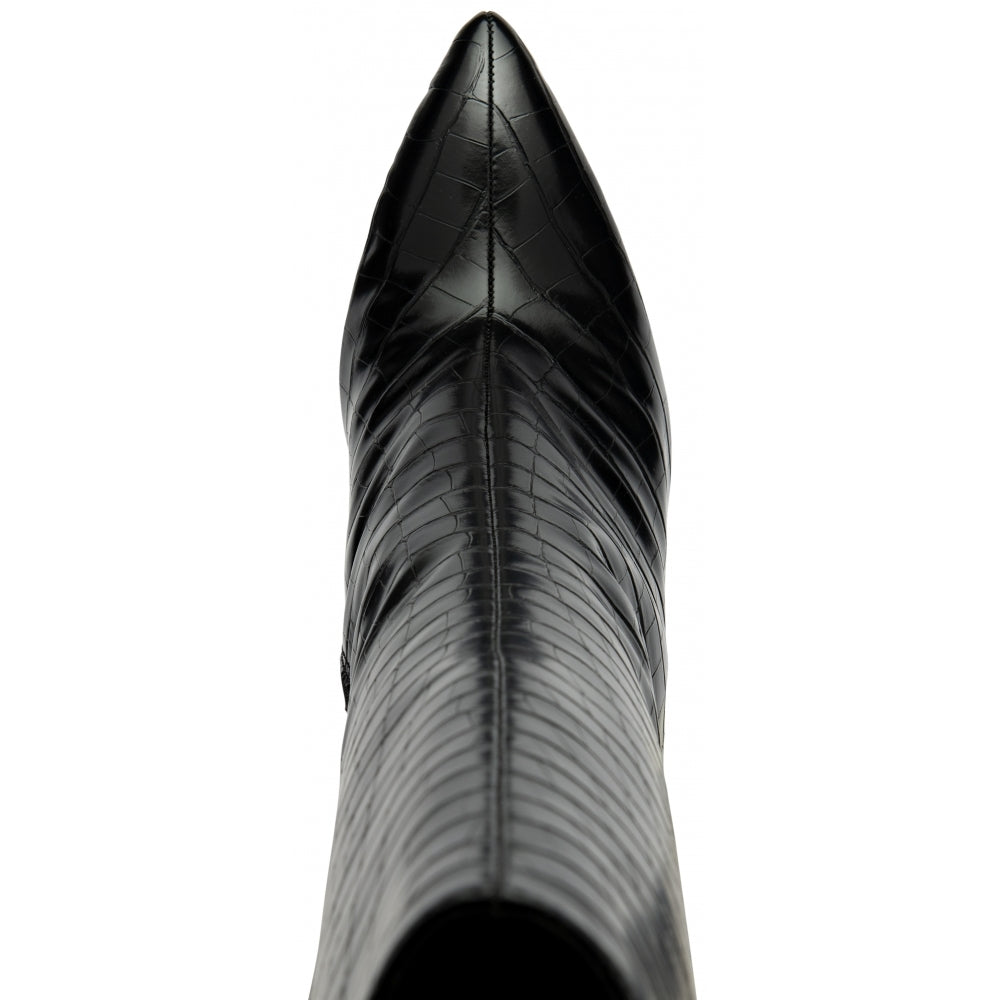 Ravel Gibson Ladies Slim Heel Croco Long Boot