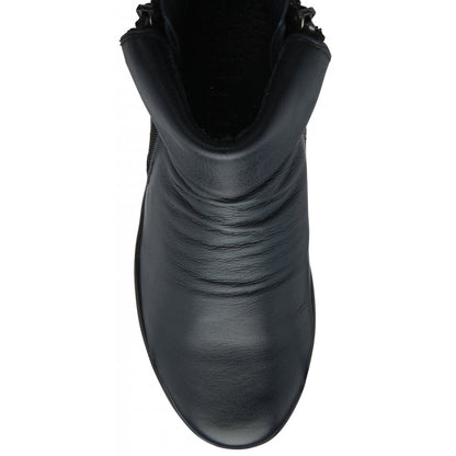 Lotus Cordelia Ladies Super Soft Wedge Heel Navy Ankle Boot