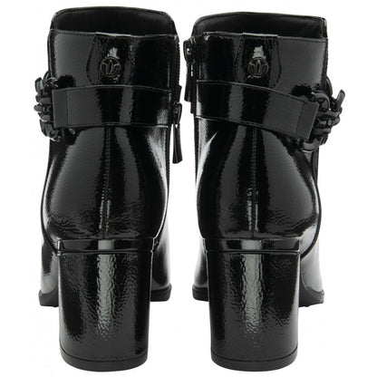 Lotus Amarin Ladies Block Heel Chain Trim Ankle Boot