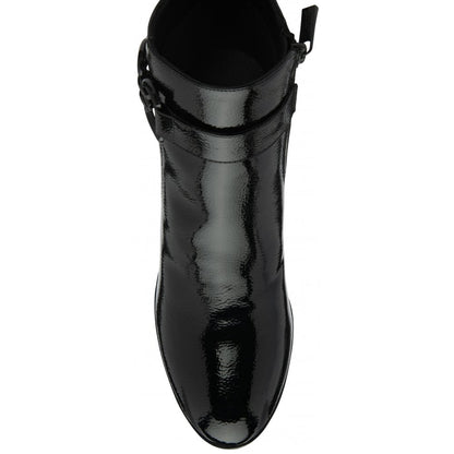 Lotus Amarin Ladies Block Heel Chain Trim Ankle Boot