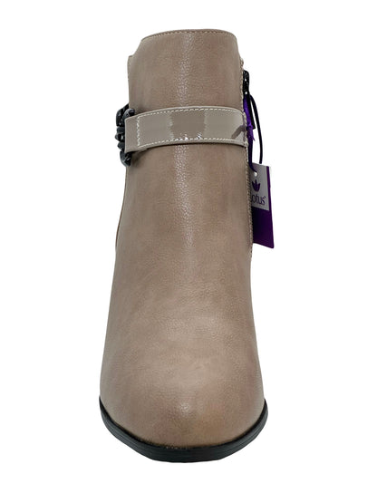 Lotus Amarin Ladies Block Heel Chain Trim Ankle Boot