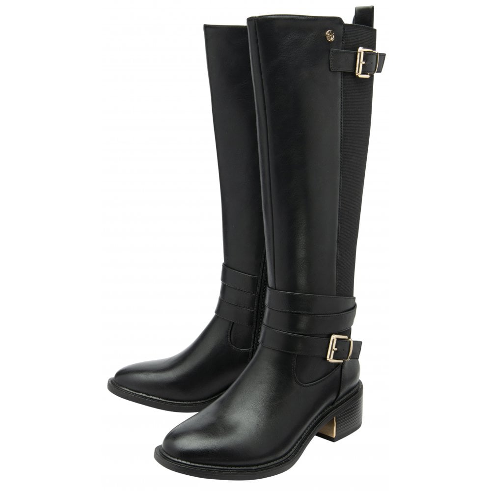 Lotus Freya Ladies Buckle Trim Long Boot