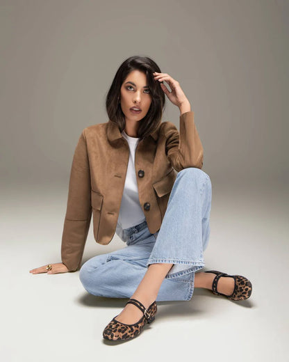 Carmela Ladies Leopard Print Mary Jane Shoe