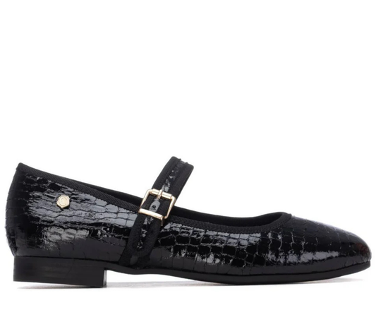 Carmela Ladies Croco Print Mary Jane Shoe