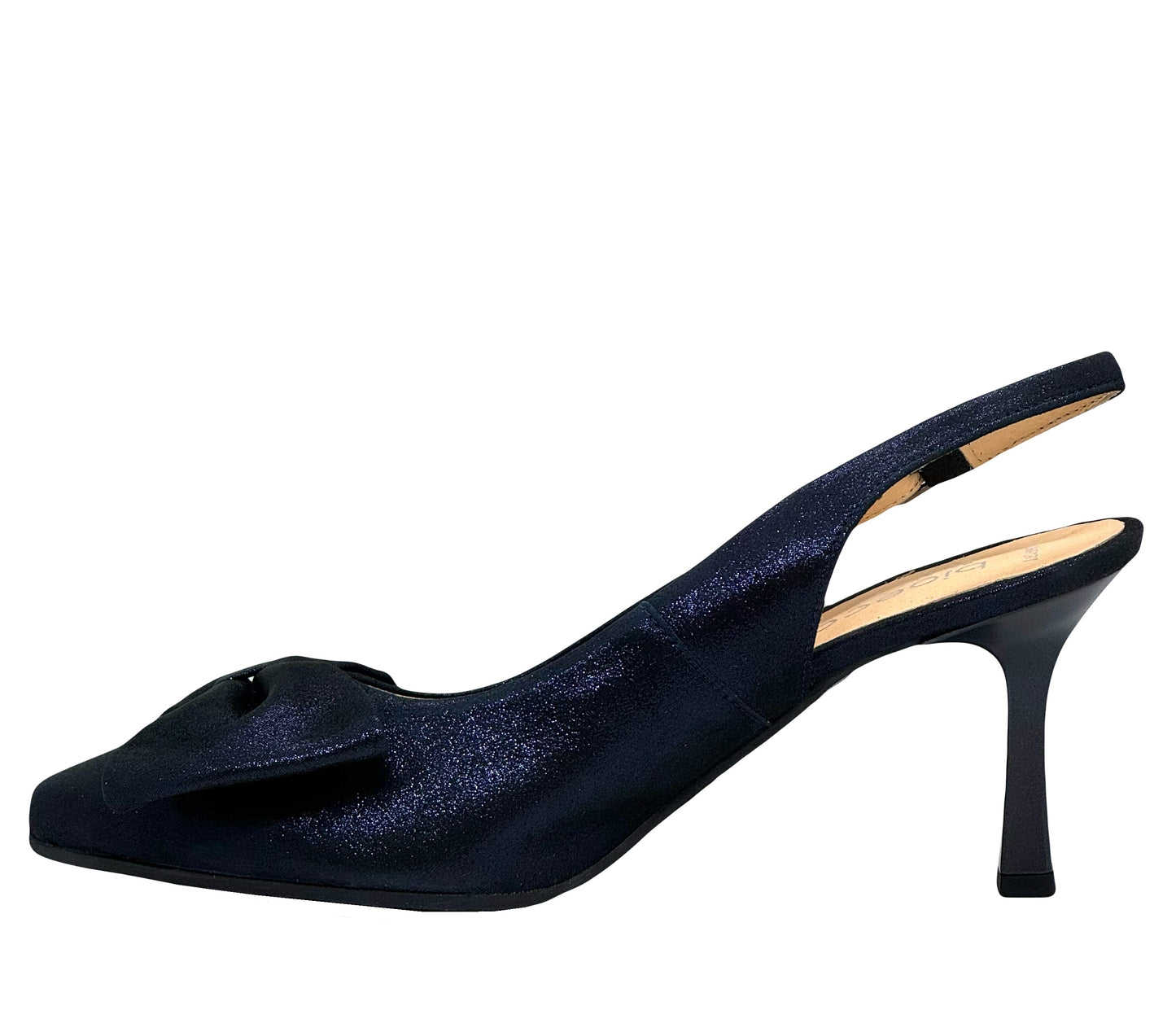 Bioeco Ladies Bow Front Slim Heel Sling Back