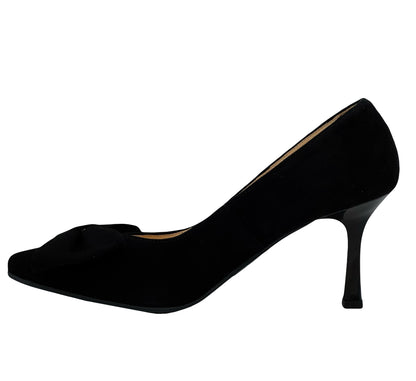 Bioeco Ladies Bow From Slim Heel Court Shoe