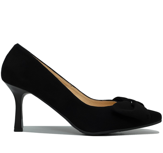 Bioeco Ladies Bow From Slim Heel Court Shoe