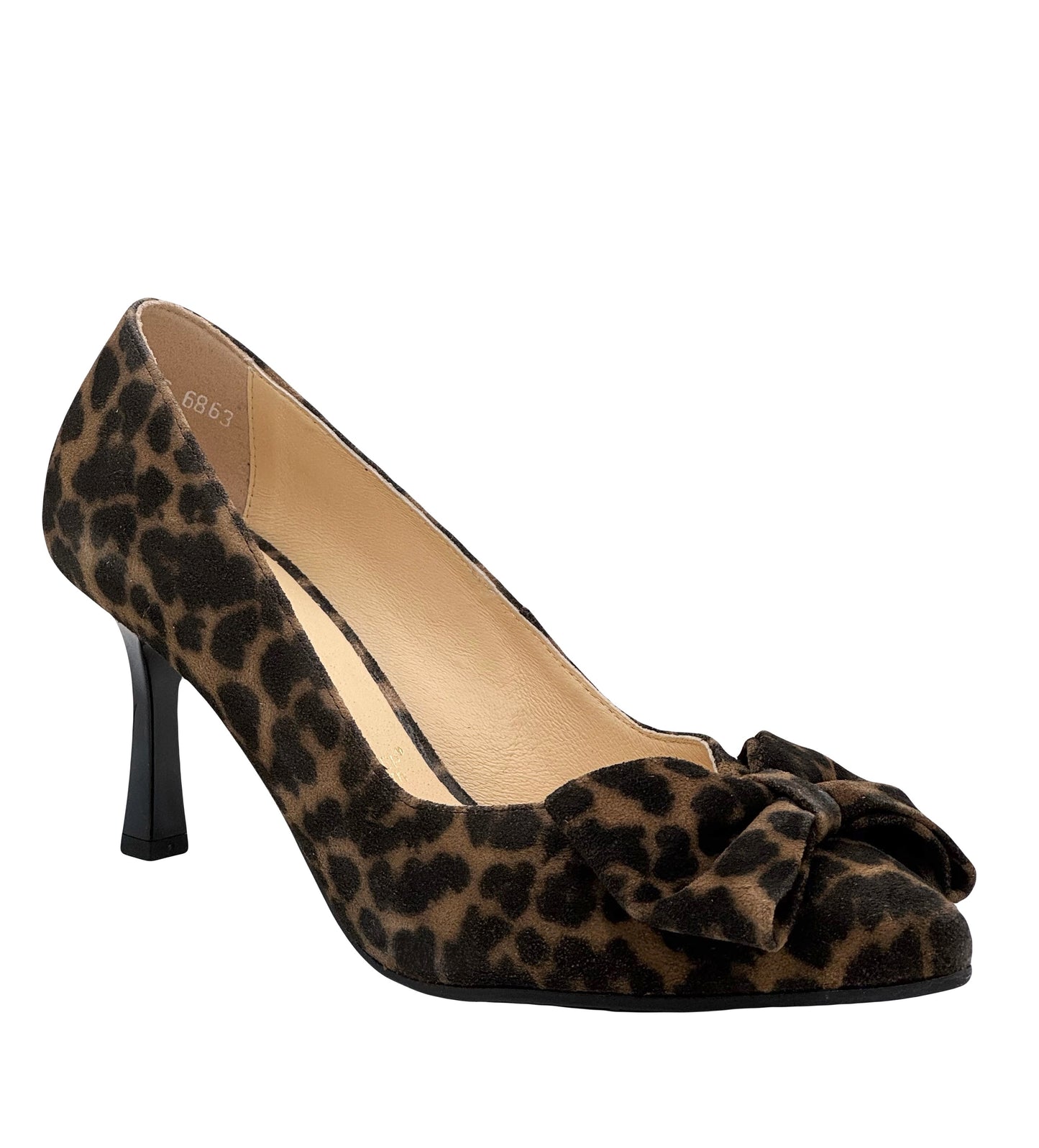 Bioeco Ladies Bow From Slim Heel Court Shoe