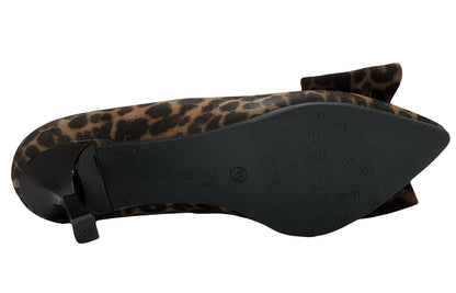 Bioeco Ladies Bow From Slim Heel Court Shoe