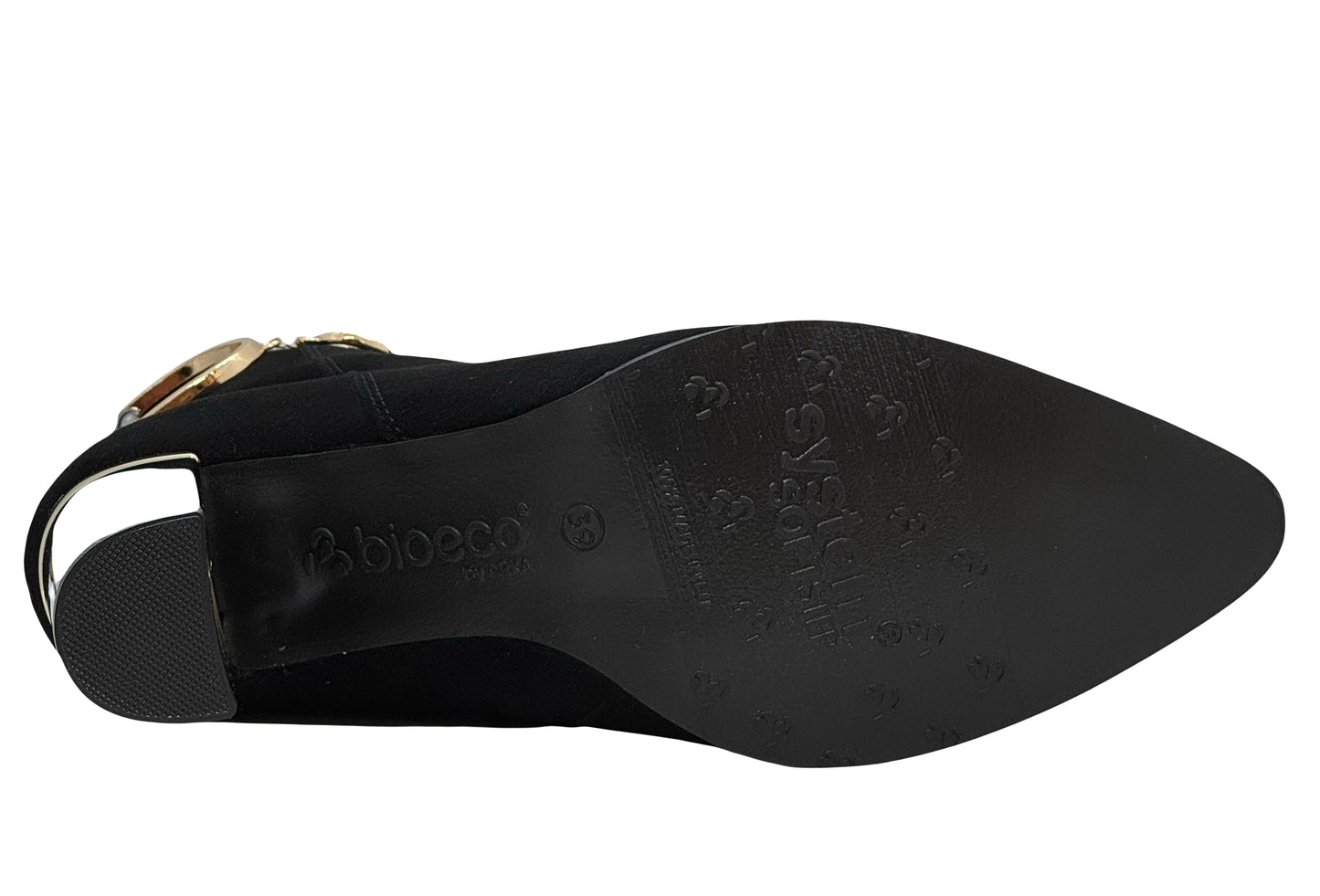 Bioeco Ladies Buckle Trim Ankle Boot