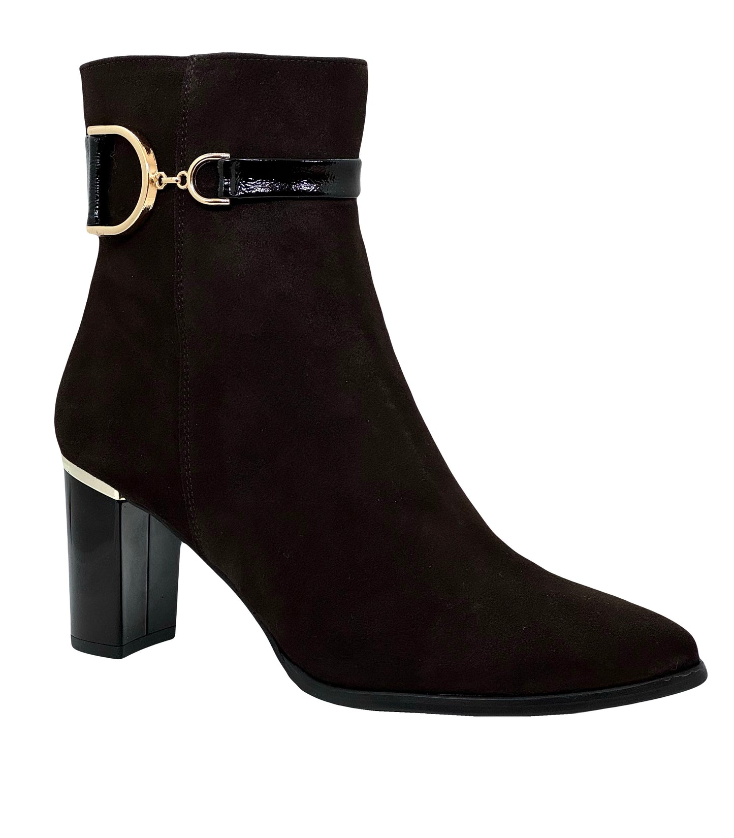 Bioeco Ladies Buckle Trim Ankle Boot