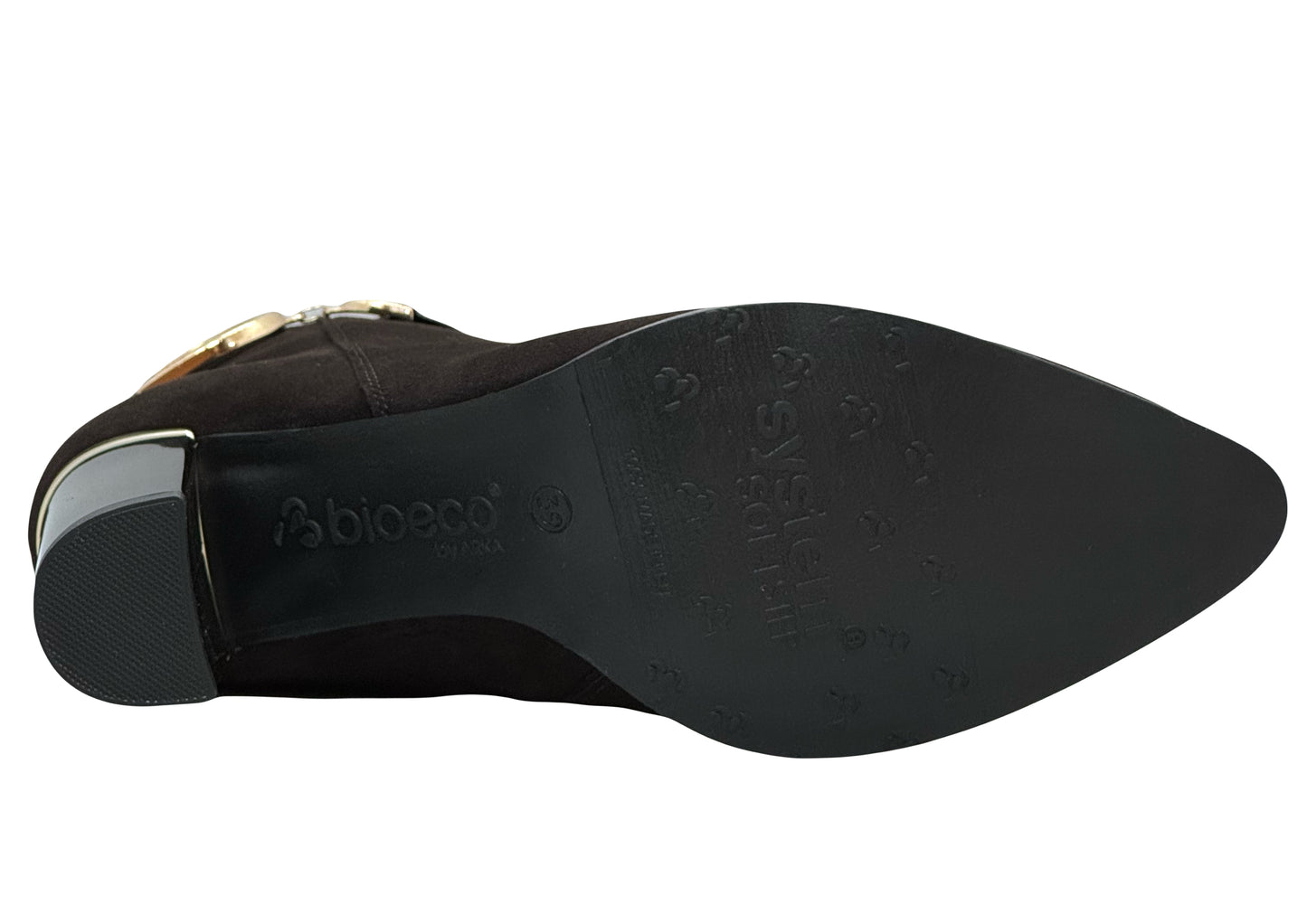 Bioeco Ladies Buckle Trim Ankle Boot