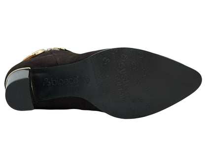 Bioeco Ladies Buckle Trim Ankle Boot