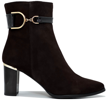 Bioeco Ladies Buckle Trim Ankle Boot