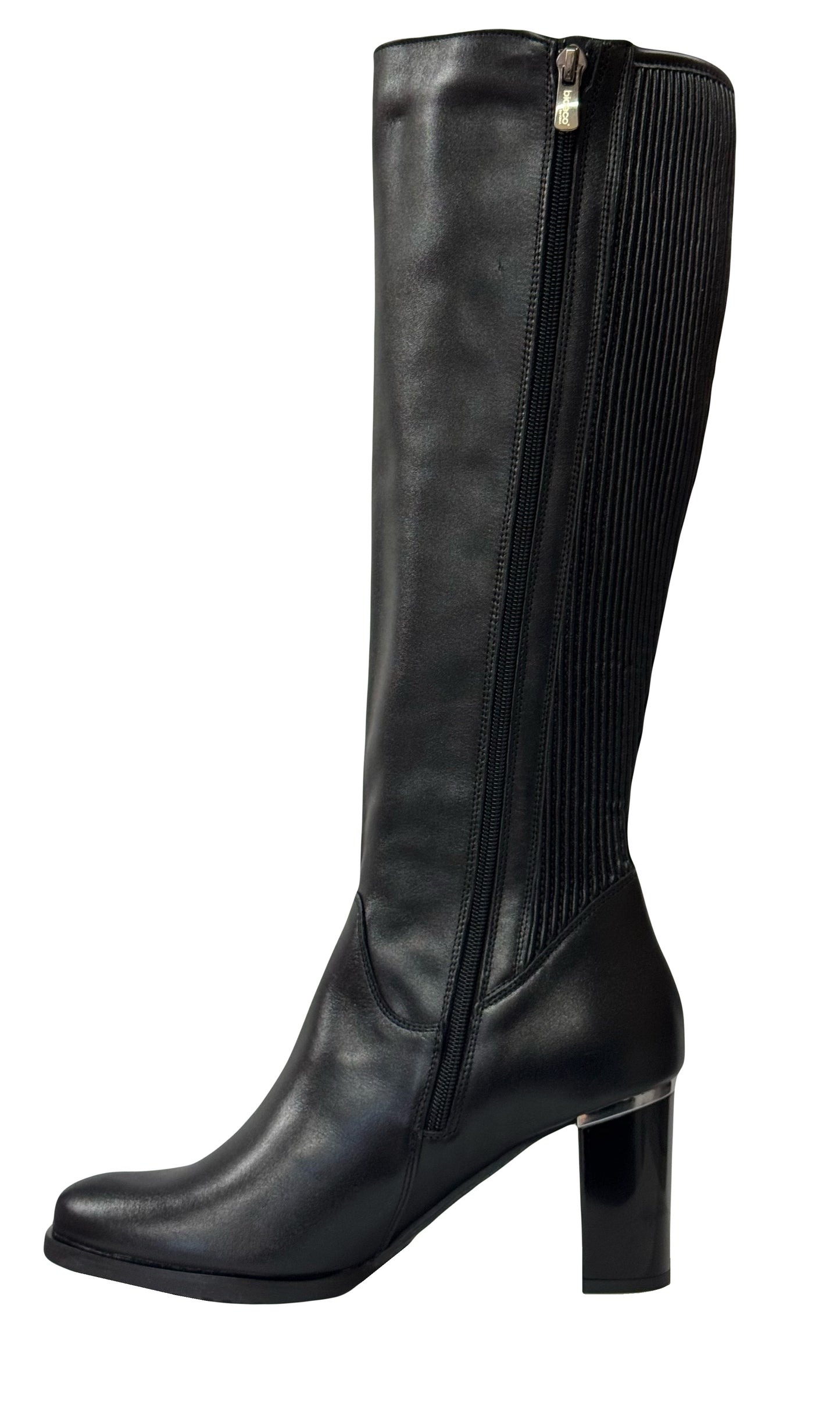 Bioeco Ladies Mid Heel Stretch Back Boot