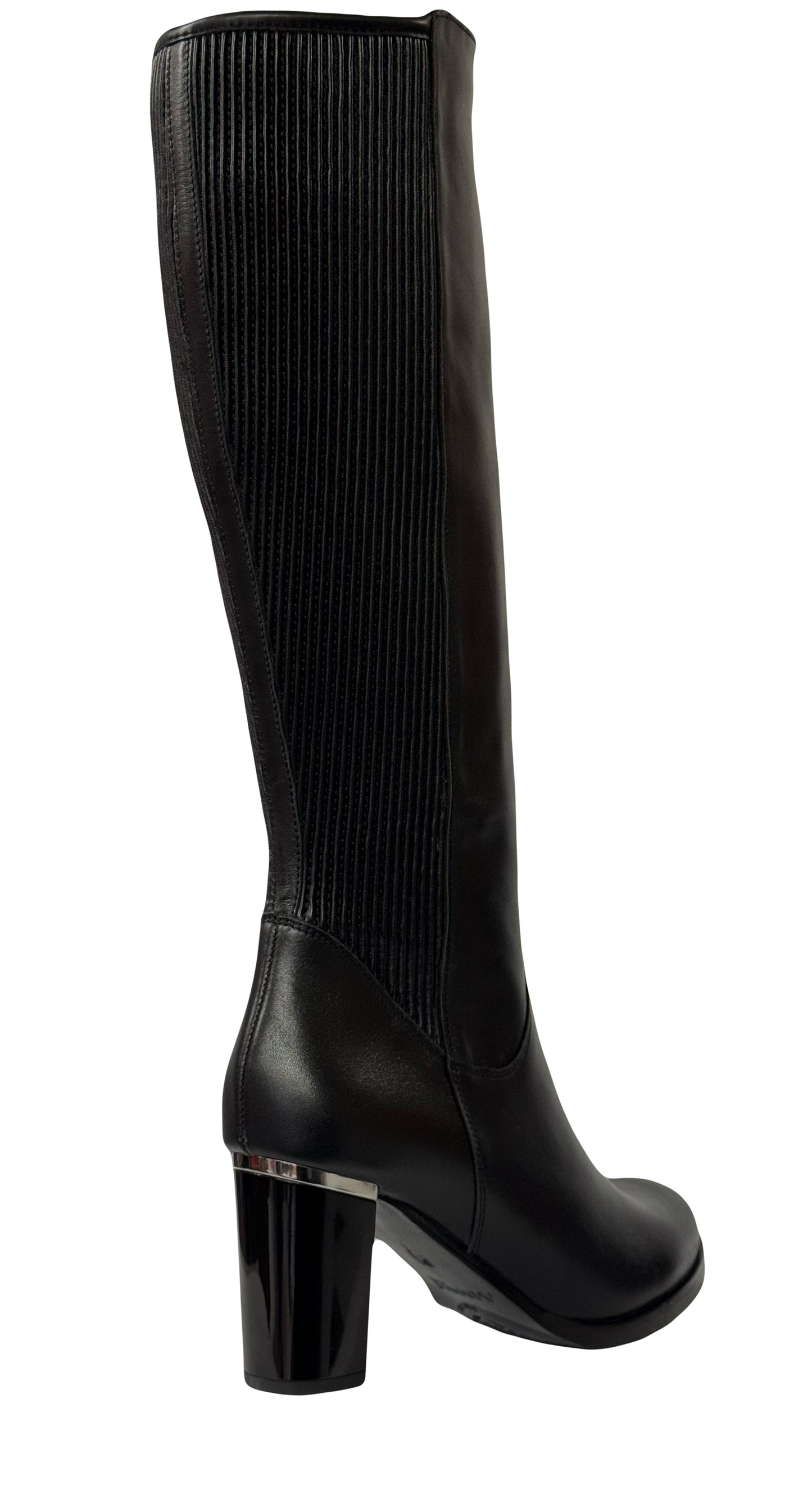 Bioeco Ladies Mid Heel Stretch Back Boot