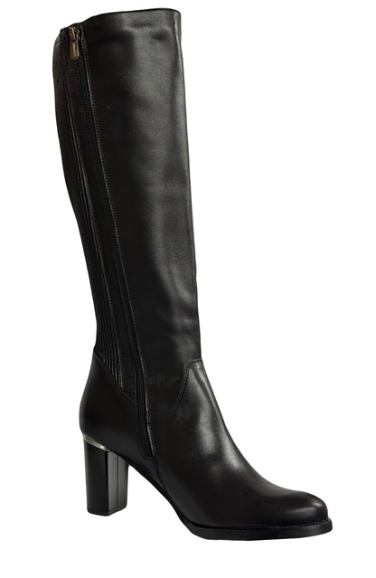 Bioeco Ladies Mid Heel Stretch Back Boot