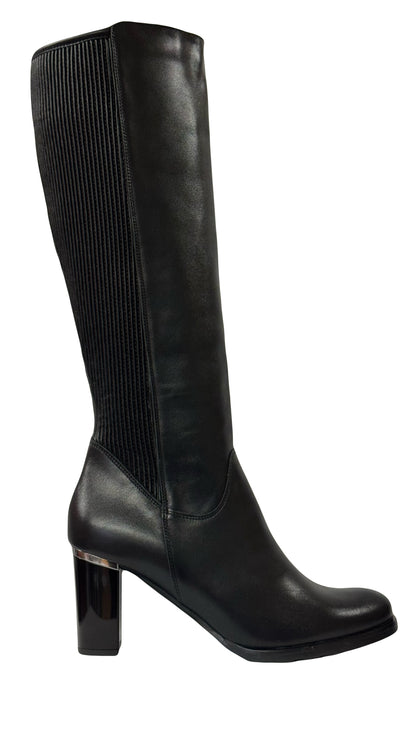 Bioeco Ladies Mid Heel Stretch Back Boot