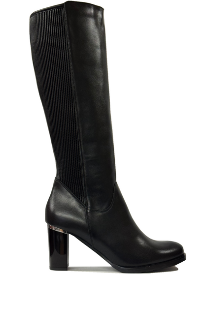 Bioeco Ladies Mid Heel Stretch Back Boot
