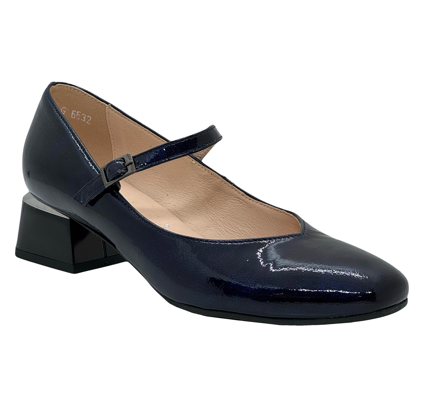 Bioeco Mary Jane Block Heel Shoe