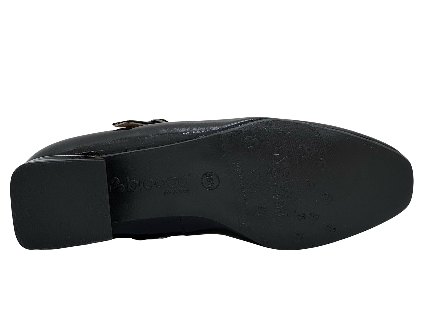 Bioeco Mary Jane Block Heel Shoe