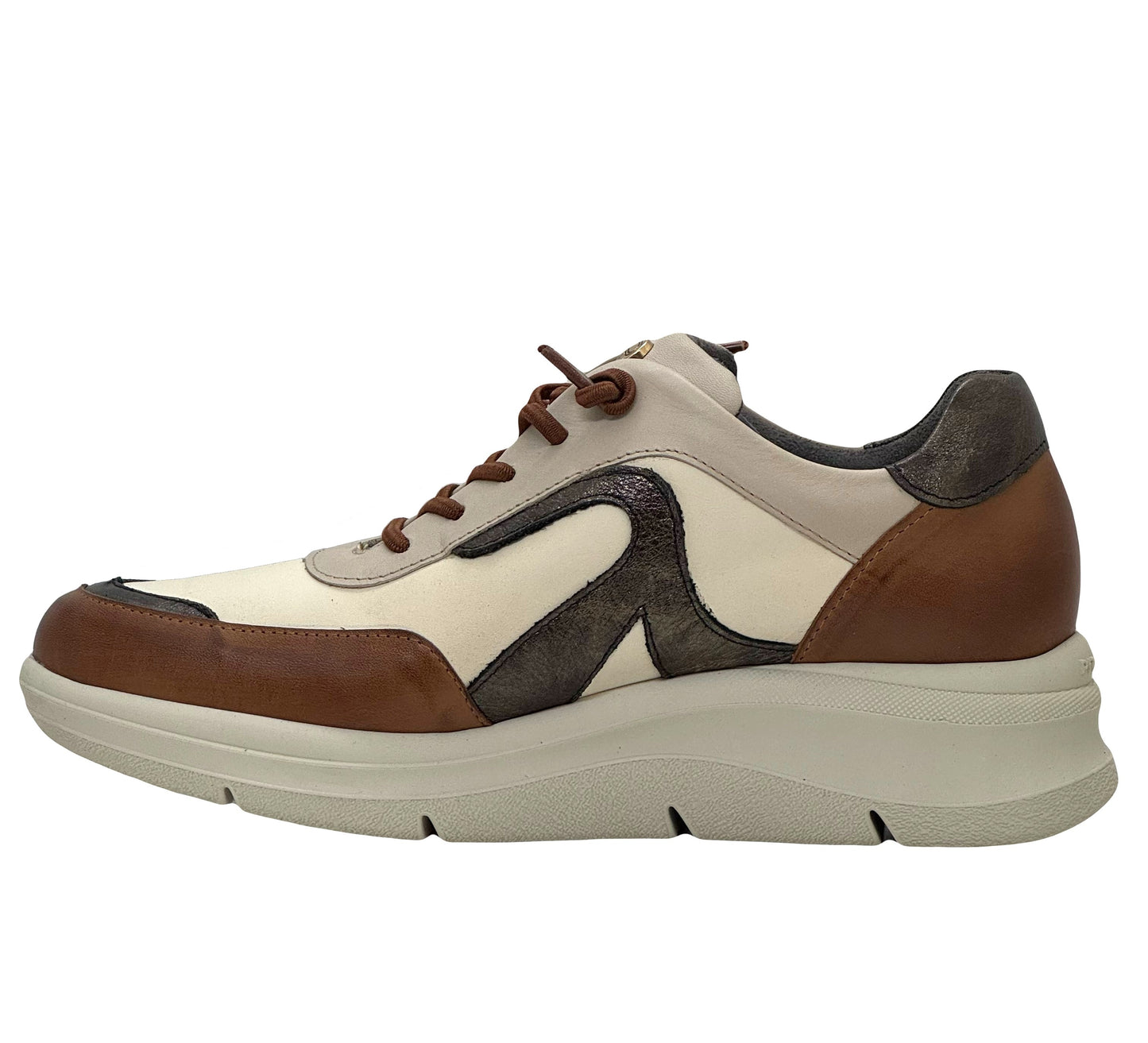 Pitillos Ladies Bungee Tie Wedge Sneaker