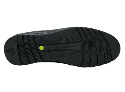 Pitillos Ladies Croco Print Snaffle Trim Loafer