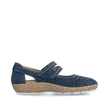 Rieker Ladies Velcro Strap Mary Jane