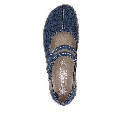 Rieker Ladies Velcro Strap Mary Jane