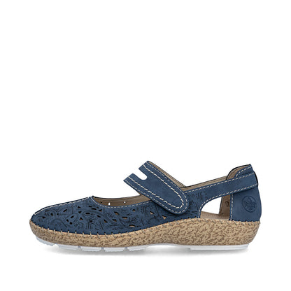 Rieker Ladies Velcro Strap Mary Jane