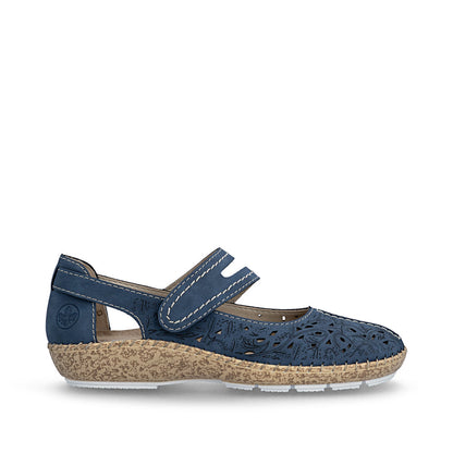 Rieker Ladies Velcro Strap Mary Jane