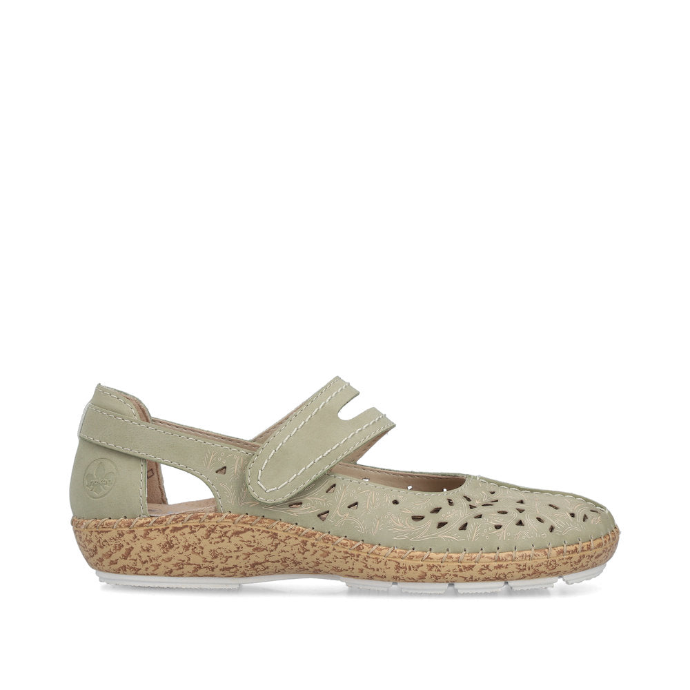 Rieker Ladies Velcro Strap Mary Jane